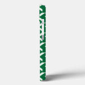 Coques Case-Mate iPhone Zigzag fleuri vert (Verso / Gauche)