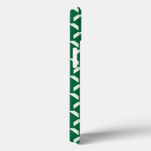 Coques Case-Mate iPhone Zigzag fleuri vert (Verso / Droite)