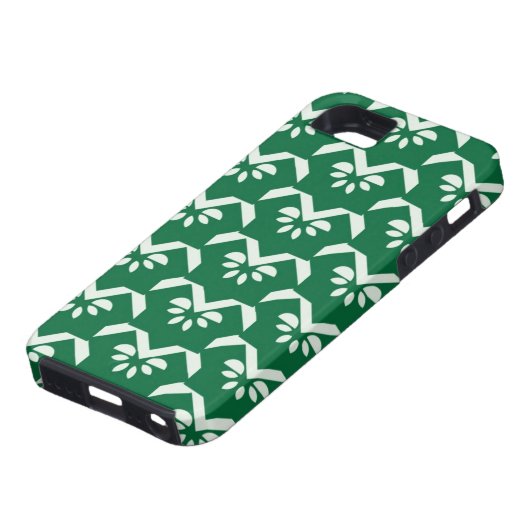Coques Case-Mate iPhone Zigzag floral vert (Bas)