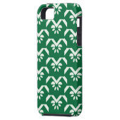 Coques Case-Mate iPhone Zigzag floral vert (Dos gauche)
