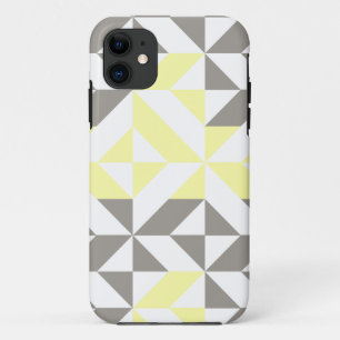 Case-Mate iPhone Case ZigZag géométrique jaune et argent