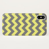 Coques Case-Mate iPhone Zigzag jaune et gris (Dos (Horizontal))