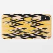 Coques Case-Mate iPhone Zigzag jaune et noir Abstrait Chevron (Dos (Horizontal))