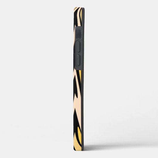 Coques Case-Mate iPhone Zigzag jaune et noir Abstrait Chevron (Verso / Gauche)