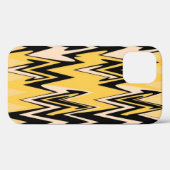 Coques Case-Mate iPhone Zigzag jaune et noir Abstrait Chevron (Verso (horizontal))
