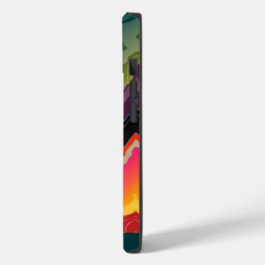 Coques Case-Mate iPhone Zigzag multicolore Abstrait (Verso / Gauche)