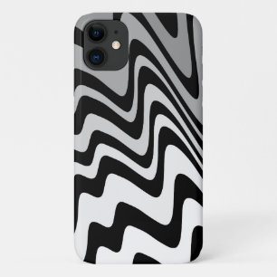 Case-Mate iPhone Case Zigzag noir, gris et blanc