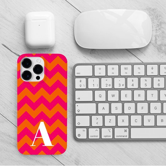 Coques Case-Mate iPhone Zigzag orange et rose