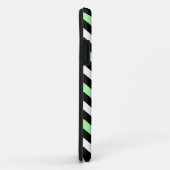 Coques Case-Mate iPhone Zigzag patroon (zwart, groen, wit) (Dos/Droite)