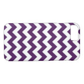 Coques Case-Mate iPhone Zigzag pourpre et blanc horizontal (Dos (Horizontal))