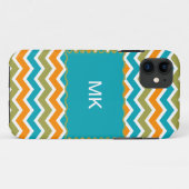 Coques Case-Mate iPhone Zigzag, une tribu dynamique de Peacock (Dos (Horizontal))