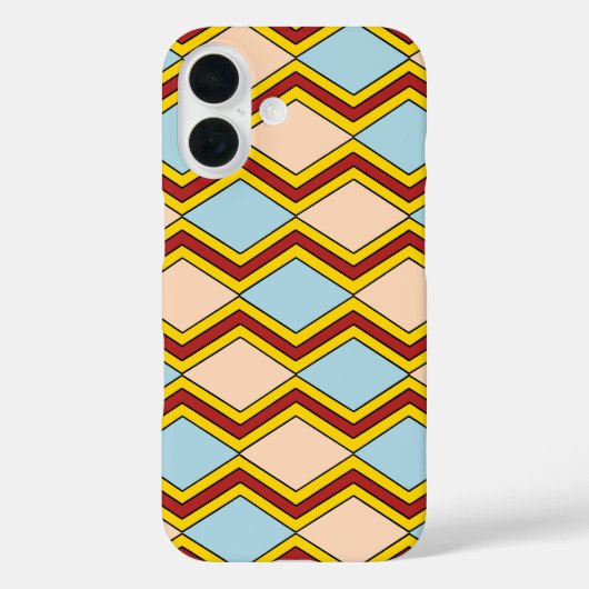 Coques Case-Mate iPhone Zigzags et diamants Art Abstrait (Verso)