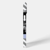 Coques Case-Mate iPhone Zigzags Gray et Periwinkle Personnalisé (Verso / Droite)