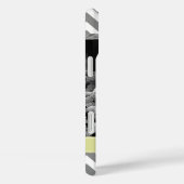 Coques Case-Mate iPhone Zigzags gris et vert Photo personnalisée (Verso / Droite)