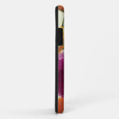 Coques Case-Mate iPhone Zinnias purs de palette (Dos/Droite)