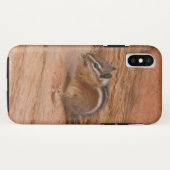 Coques Case-Mate iPhone Zion Chipmunk sur Red Rocks (Dos (Horizontal))