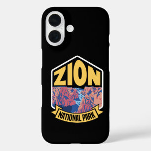 Coques iPhone 16 Zion Parc National Utah Rétro