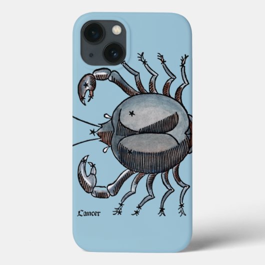 Coques Case-Mate iPhone Zodiaque : Cancer en couleurs (Verso)