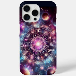 Coque iPhone 15 Pro Max Zodiaque cosmique-Symboles astrologiques-Design co