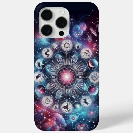 Coques Case-Mate iPhone Zodiaque cosmique-Symboles astrologiques-Design co (Verso)