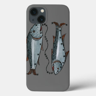 Etui iPhone 13 Zodiaque : Poissons en couleurs