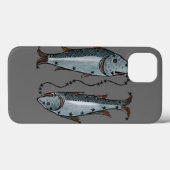Coques Case-Mate iPhone Zodiaque : Poissons en couleurs (Verso (horizontal))