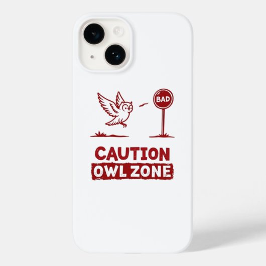 Coques Case-Mate iPhone Zone Chouette de prudence - Conception du boîtier  (Verso)