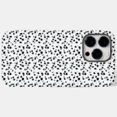 Coques Case-Mate iPhone Zones Dalmatiennes Imprimer Motif Noir Et Blanc (Verso (horizontal))
