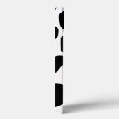 Coques Case-Mate iPhone Zones de vache blanches noires (Verso / Droite)