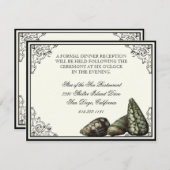 Coques de classe Noir et crème - Invitation de réc (Devant / Derrière)