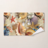 Coques de mer sur la plage (Serviette à main)
