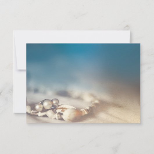 Coques de plage et bijoux en perle Elegant carte R (Dos)