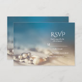 Coques de plage et bijoux en perle Elegant carte R (Devant / Derrière)