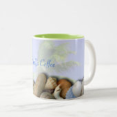 Coques de plage personnalisées, Palmiers café Mug (Devant droit)