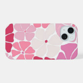 Coques iPhone 15 Fleurs Rose Pastel Esthétique Mig (Verso Horizontal)
