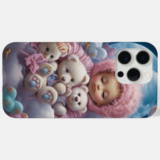 Coques iPhone 15 Pro Max - Lune-4 (Verso (horizontal))