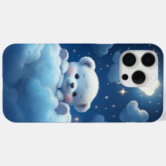 Coques iPhone 15 Pro Max - Ourson (Verso (horizontal))