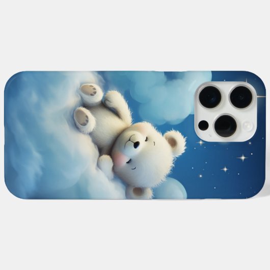 Coques iPhone 15 Pro Max - Ourson-3 (Verso (horizontal))