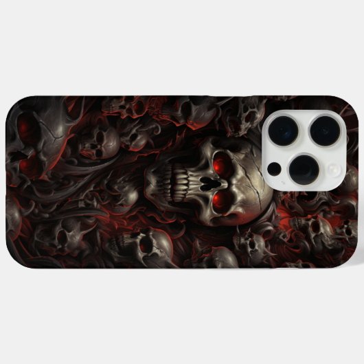Coques iPhone 15 Pro Max - Séries Skull -7 (Verso (horizontal))