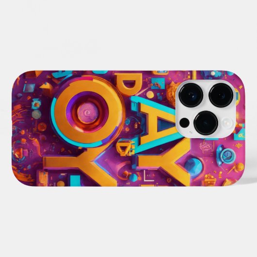 coques iphone colorés 3D (Verso (horizontal))