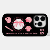 Coques iphone de baseball mignon pour femmes (Verso (horizontal))