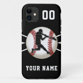Coques iphone de baseball personnalisés nouveaux o (Dos)