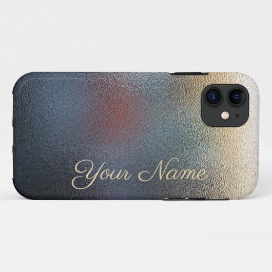 Coques iphone de la vitre flou Iridescente (Dos (Horizontal))