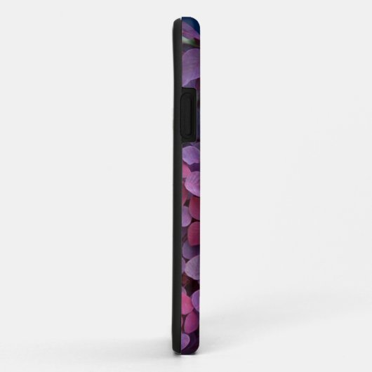 Coques iphone monogrammes de feuillage violet et r (Dos/Droite)