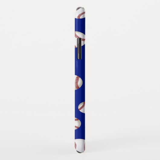 Coques iphone personnalisables de base-ball, (Dos/Droite)