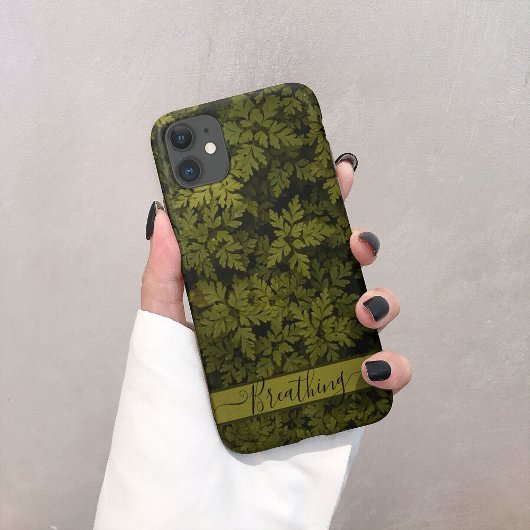 Coques iphone plantes aériens à feuilles vertes