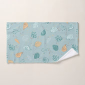 Coques marines nautiques Motif Marine Vie côtière (Serviette à main)