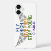 Coques monogrammes personnalisés FLY HIGH (Verso)