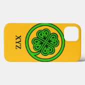 Coques personnalisés Shamrocks tribaux (Verso (horizontal))