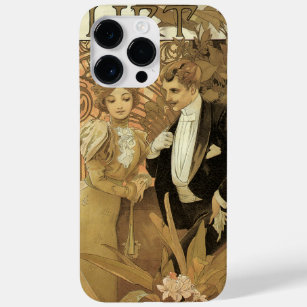 Coques Pour iPhone Art Nouveau vintage Love Romance, Flirt de Mucha